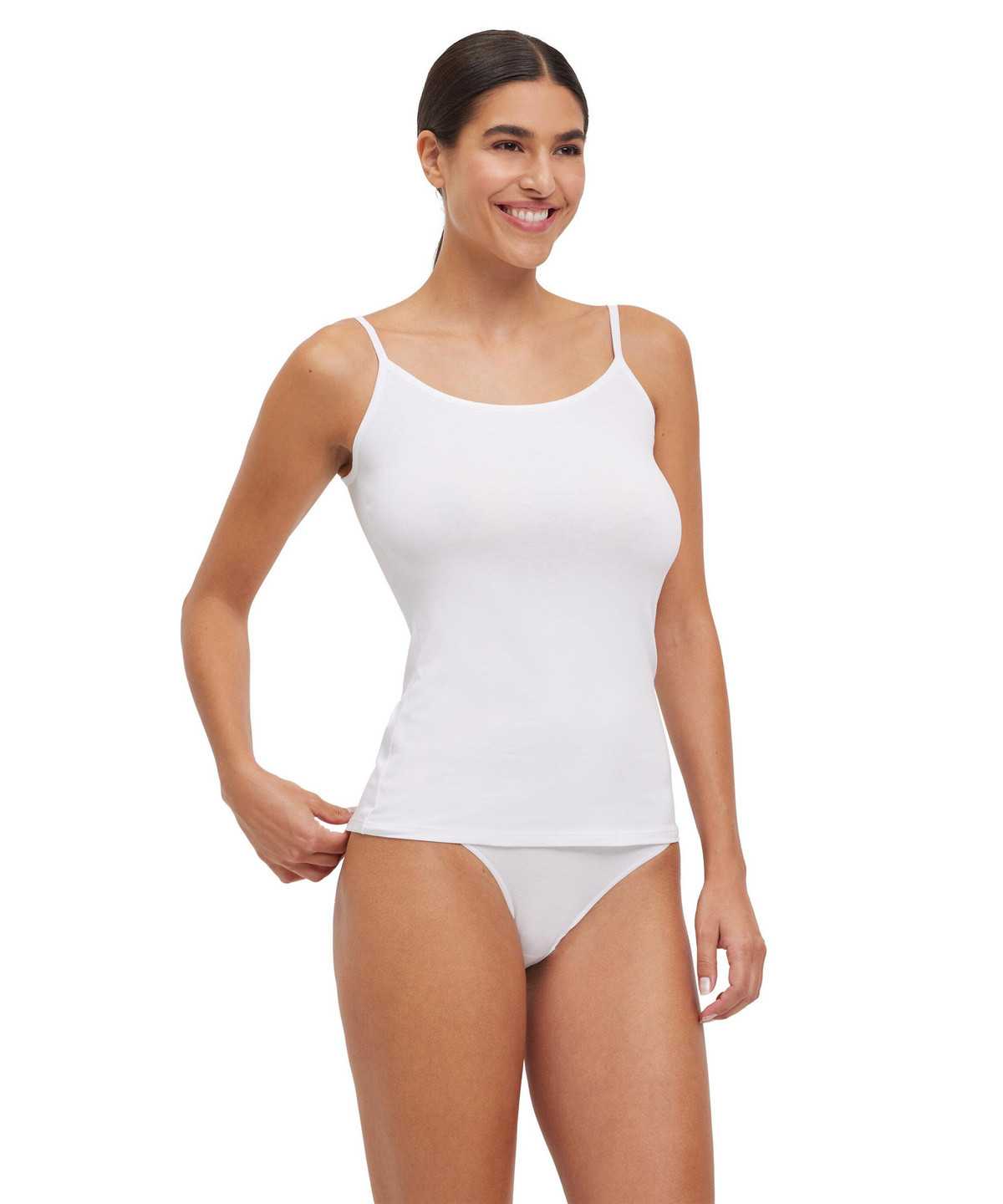 Bras & Tops Falke 2-Pack Top Daily Comfort Damskie Białe | SLFMVQ-601