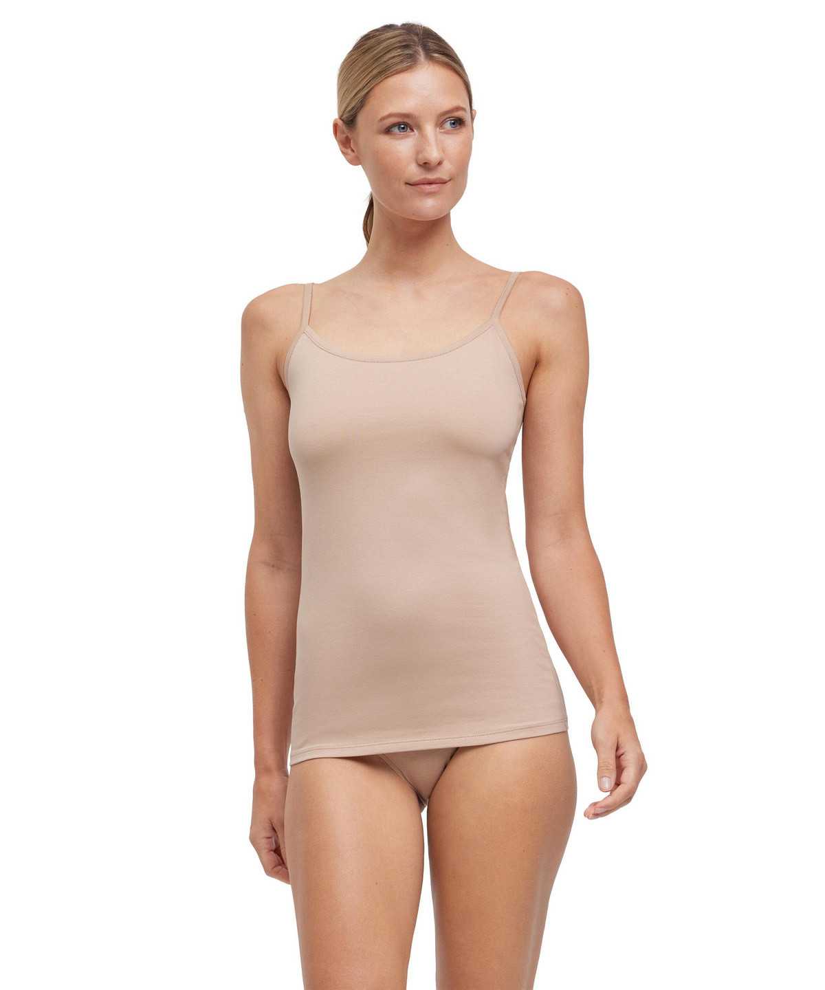 Bras & Tops Falke 2-Pack Top Daily Comfort Damskie Brązowe | KWUQPV-938