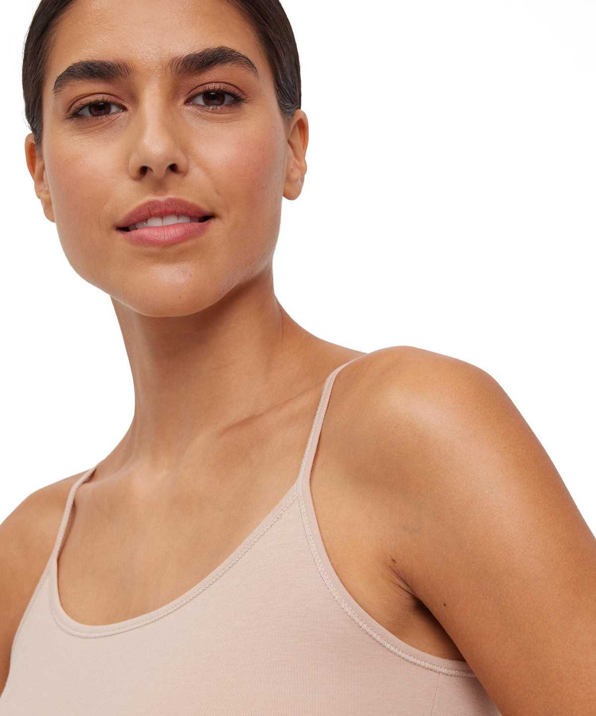 Bras & Tops Falke Top Round-neck Daily Climate Control Damskie Brązowe | WBVLGX-561