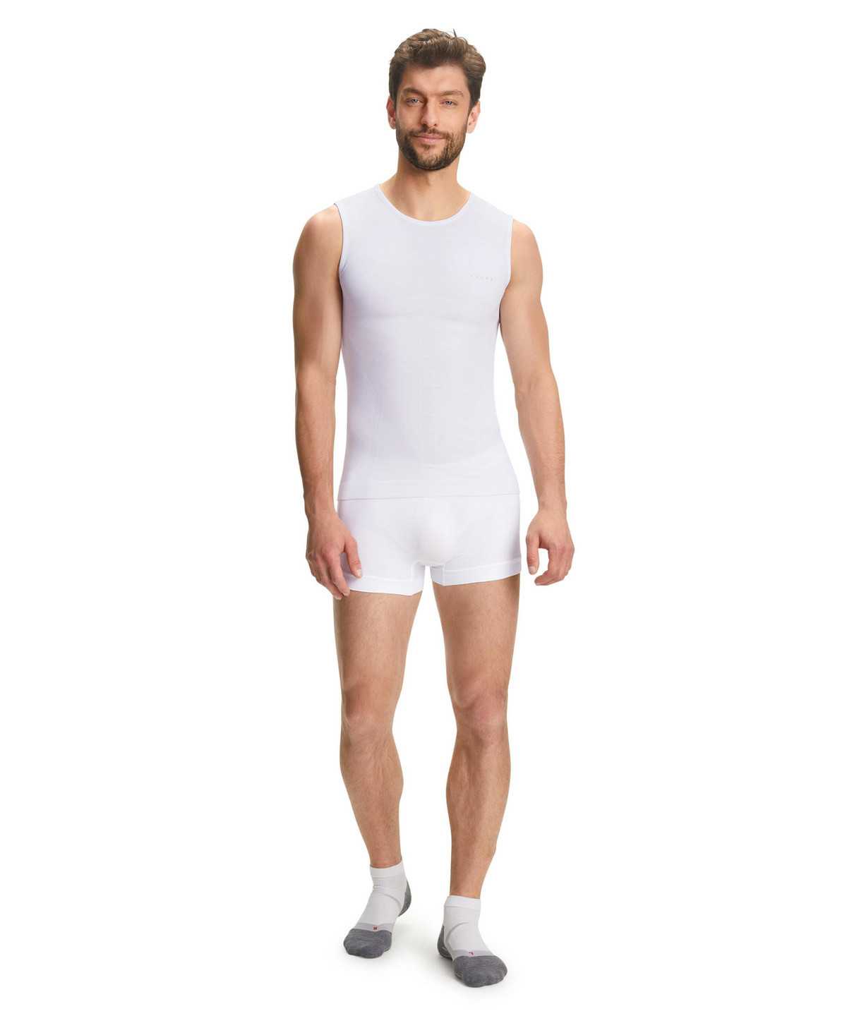 Functional Underwear Falke Singlet Warm Męskie Białe | FESJBR-345