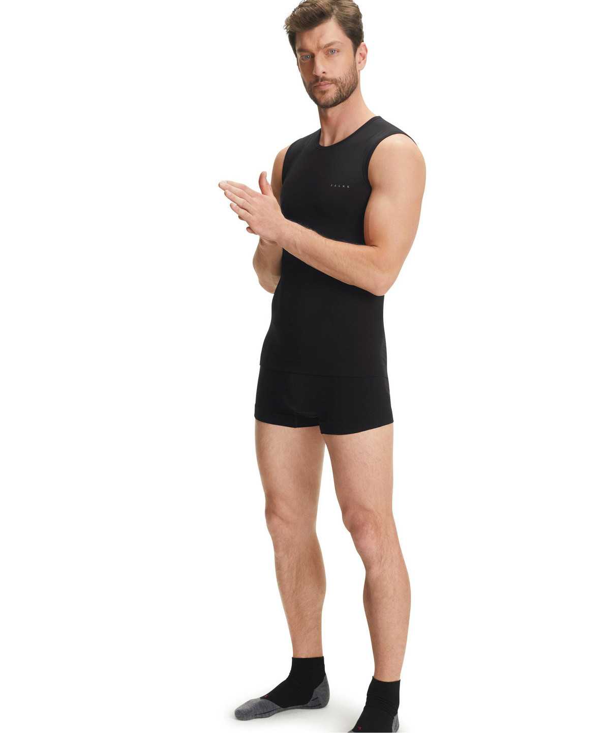 Functional Underwear Falke Singlet Warm Męskie Czarne | KYSDQW-724