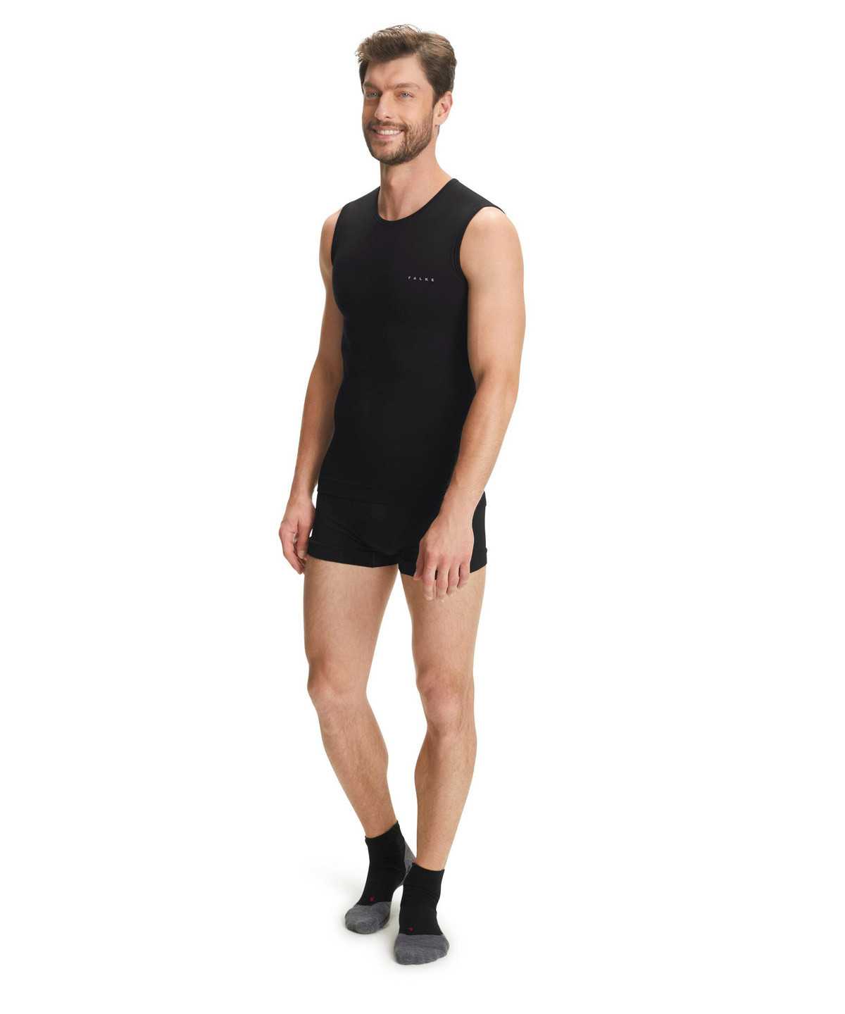 Functional Underwear Falke Singlet Warm Męskie Czarne | KYSDQW-724