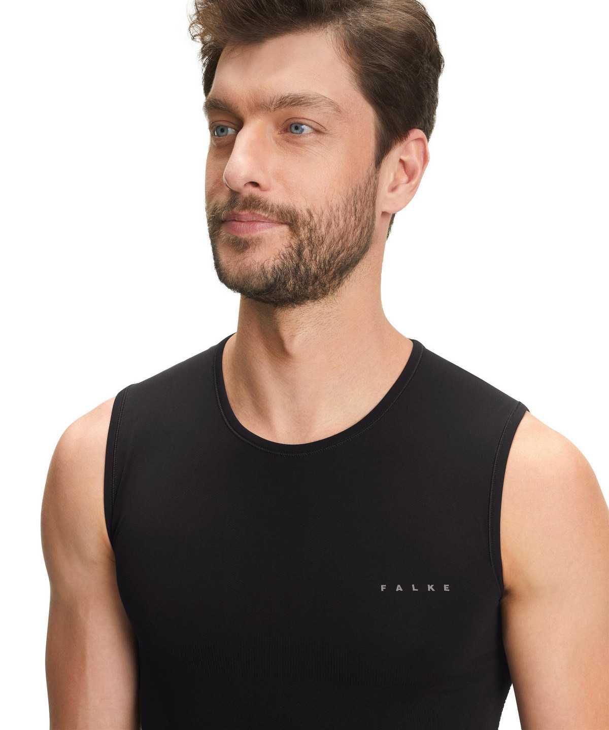 Functional Underwear Falke Singlet Warm Męskie Czarne | KYSDQW-724