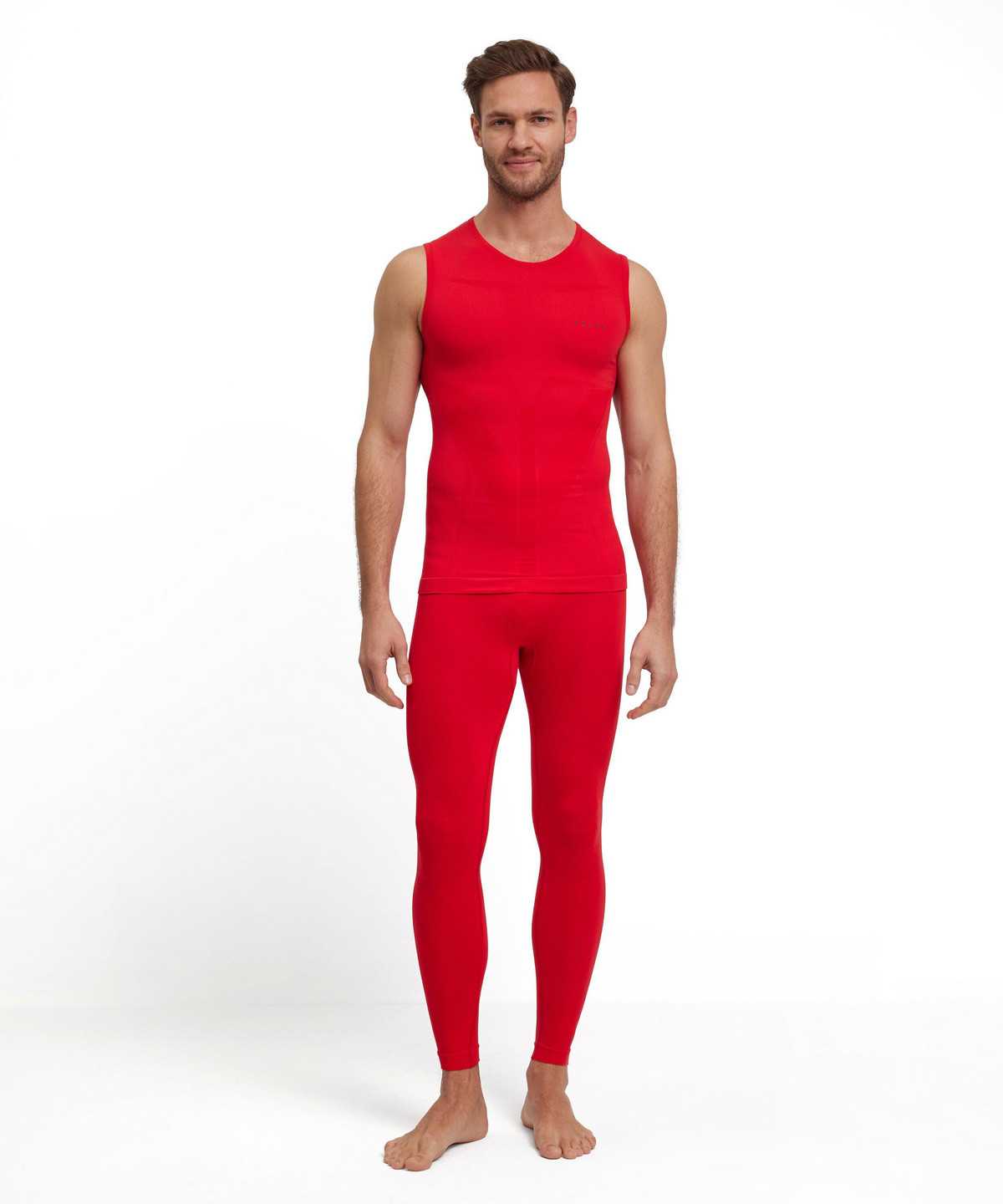 Functional Underwear Falke Singlet Warm Męskie Czerwone | ZMDSKX-875