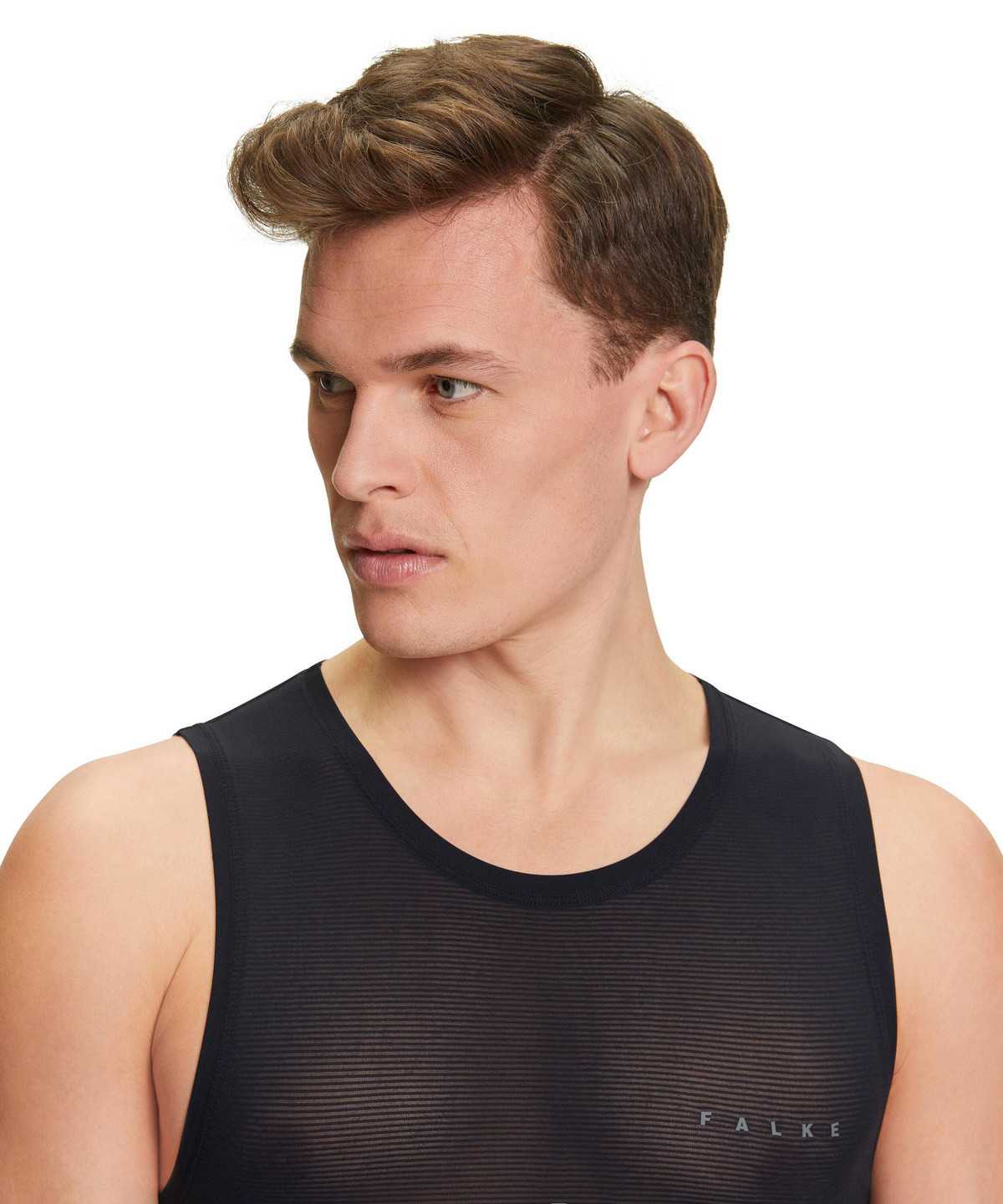 Functional Underwear Falke Top Ultralight Cool Męskie Czarne | TIULEP-128