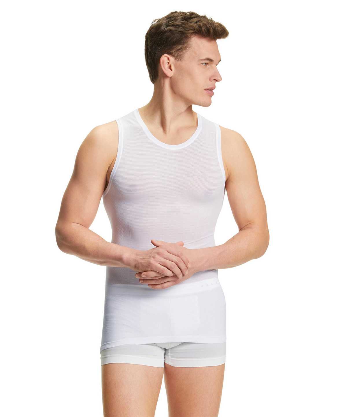 Functional Underwear Falke Top Ultralight Cool Męskie Białe | ZLCFWV-930