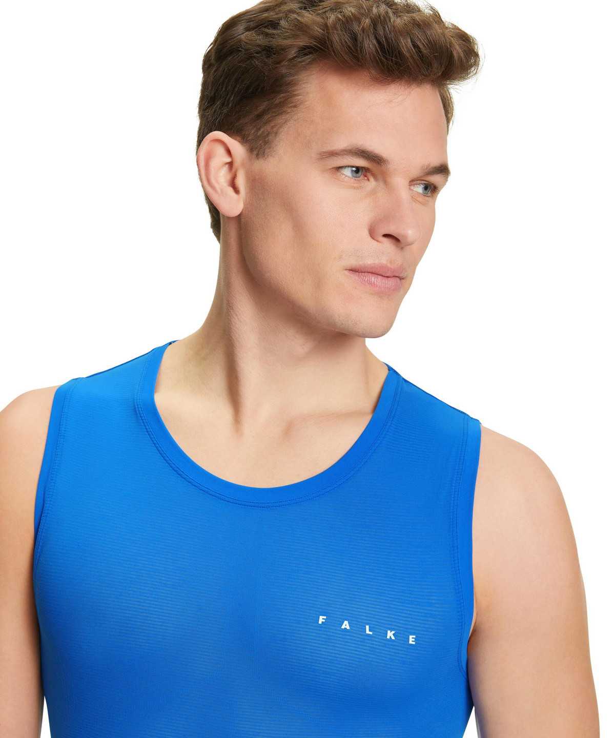 Functional Underwear Falke Top Ultralight Cool Męskie Niebieskie | STKUOW-827