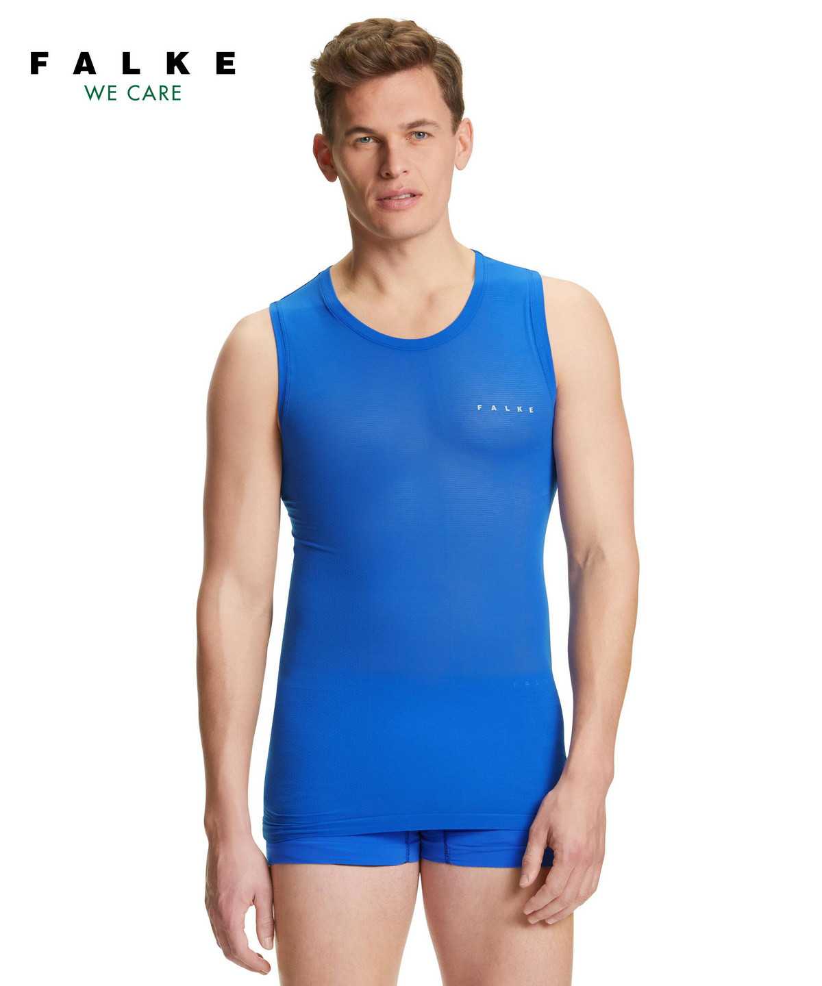 Functional Underwear Falke Top Ultralight Cool Męskie Niebieskie | STKUOW-827