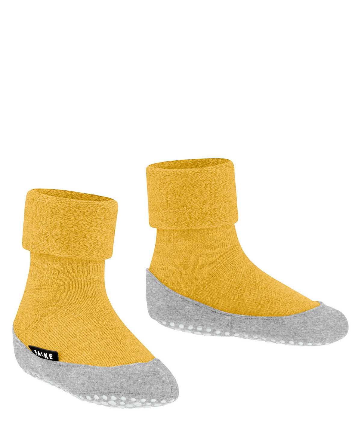 House Socks & Slippers Falke Cosyshoe Minis Slippers Dziecięce Żółte | GEUOSK-801