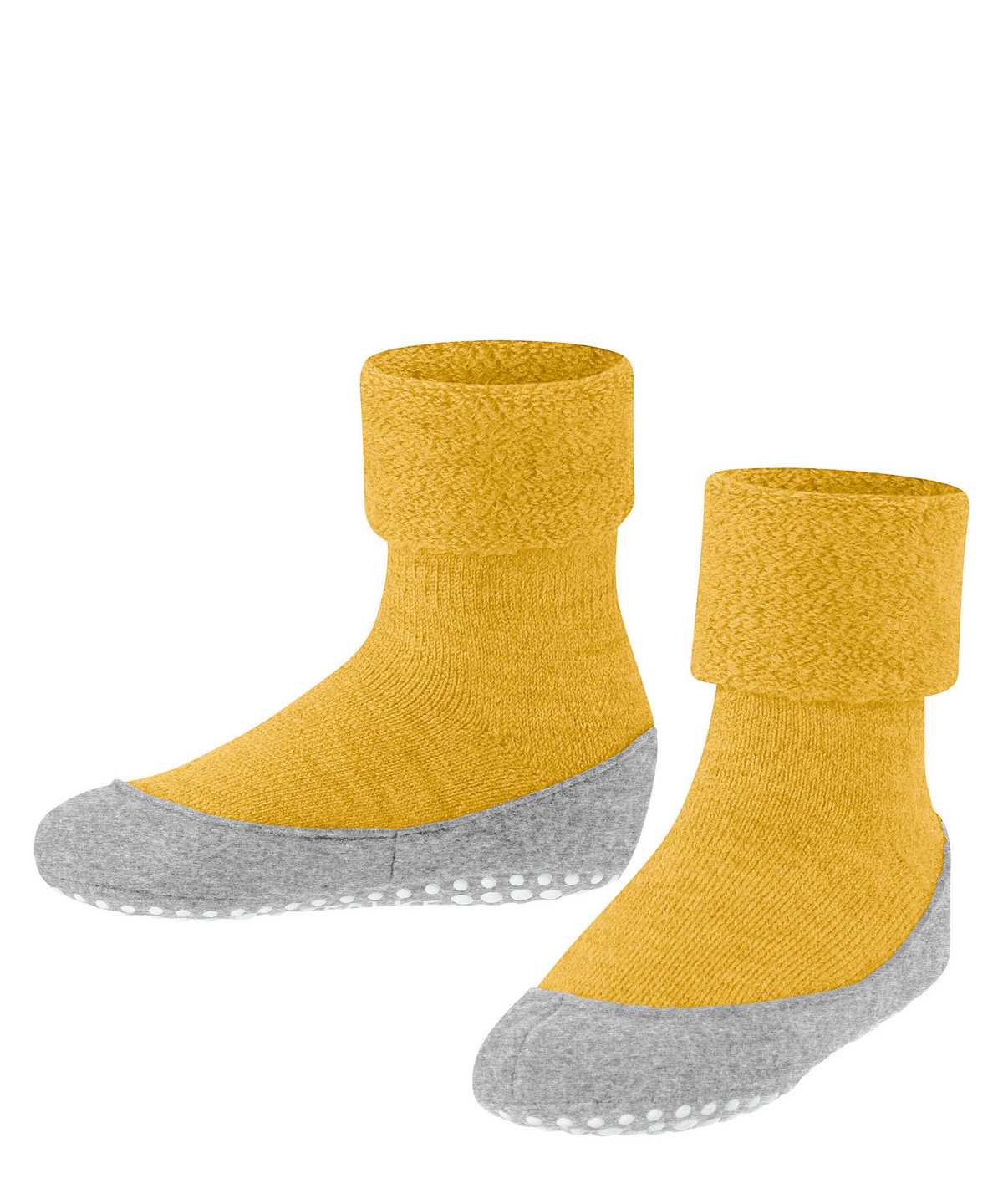 House Socks & Slippers Falke Cosyshoe Minis Slippers Dziecięce Żółte | GEUOSK-801