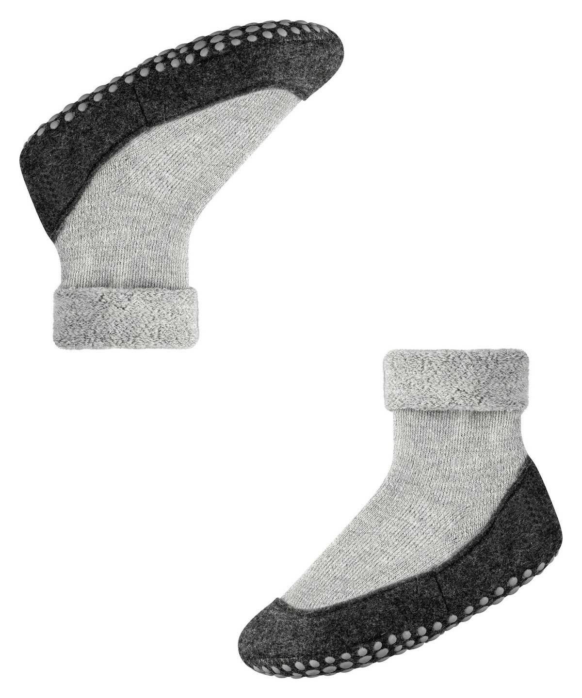 House Socks & Slippers Falke Cosyshoe Minis Slippers Dziecięce Szare | UYJOTL-016