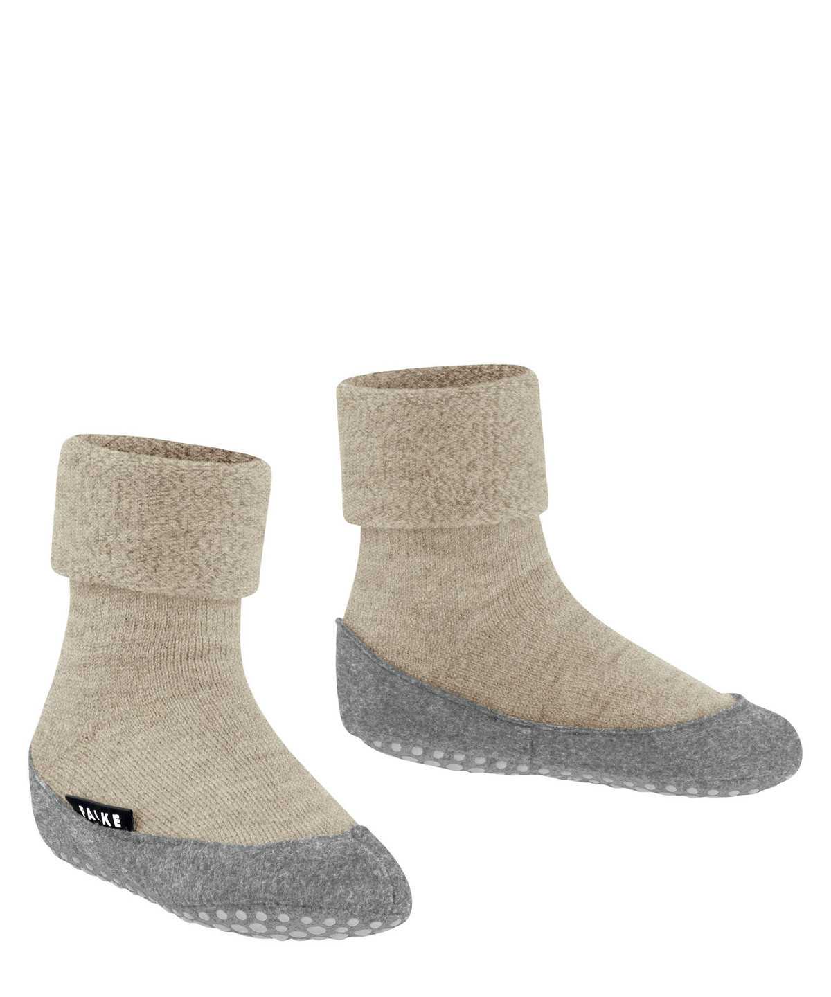 House Socks & Slippers Falke Cosyshoe Minis Slippers Dziecięce Beżowe | CYVKDZ-374