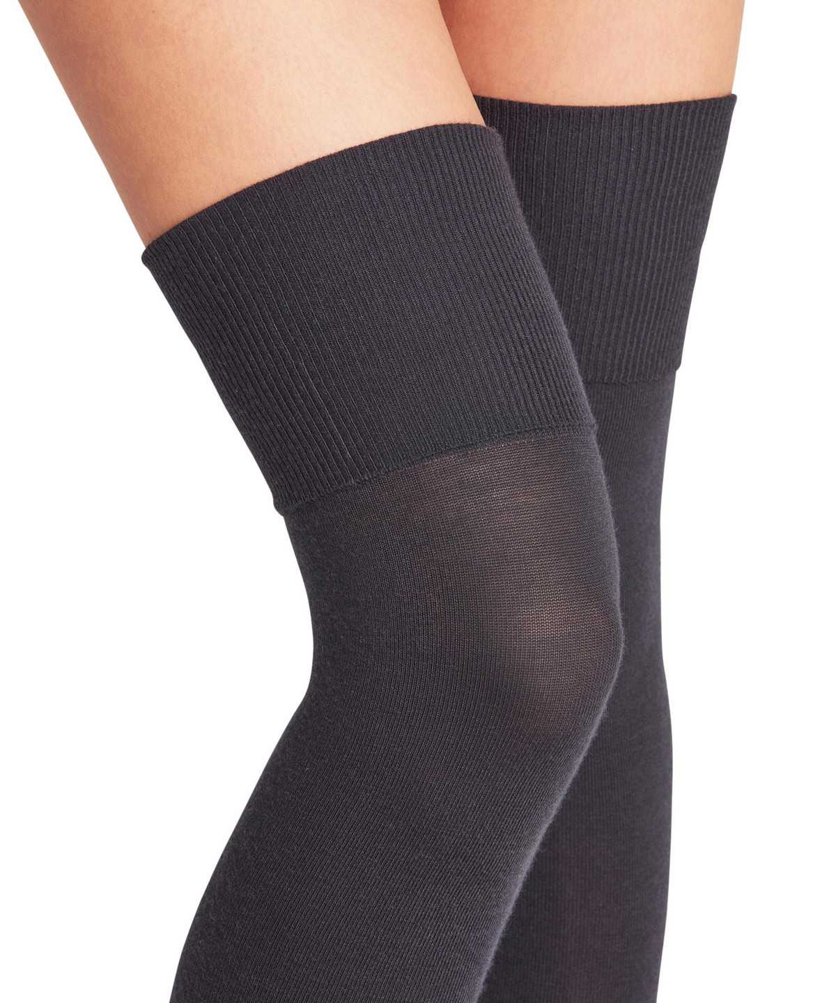 Knee high Socks Falke Softmerino Overknees Damskie Niebieskie | QIEPYL-138