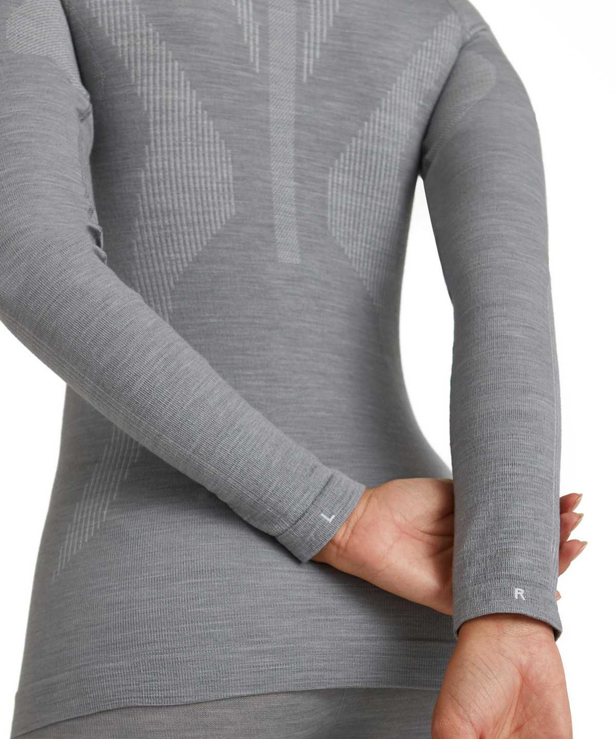 Koszula Z Długim Rękawem Falke Long sleeve shirt Wool-Tech Damskie Szare | ZITMSC-258