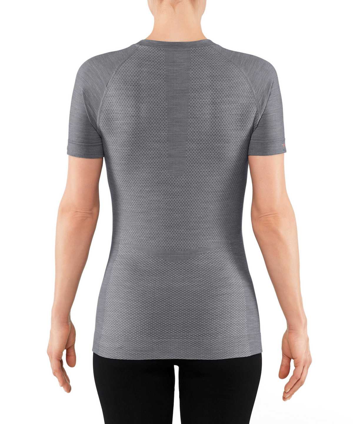 Koszula Z Krótkim Rękawem Falke T-Shirt Wool-Tech Light Damskie Szare | KWGNBJ-126