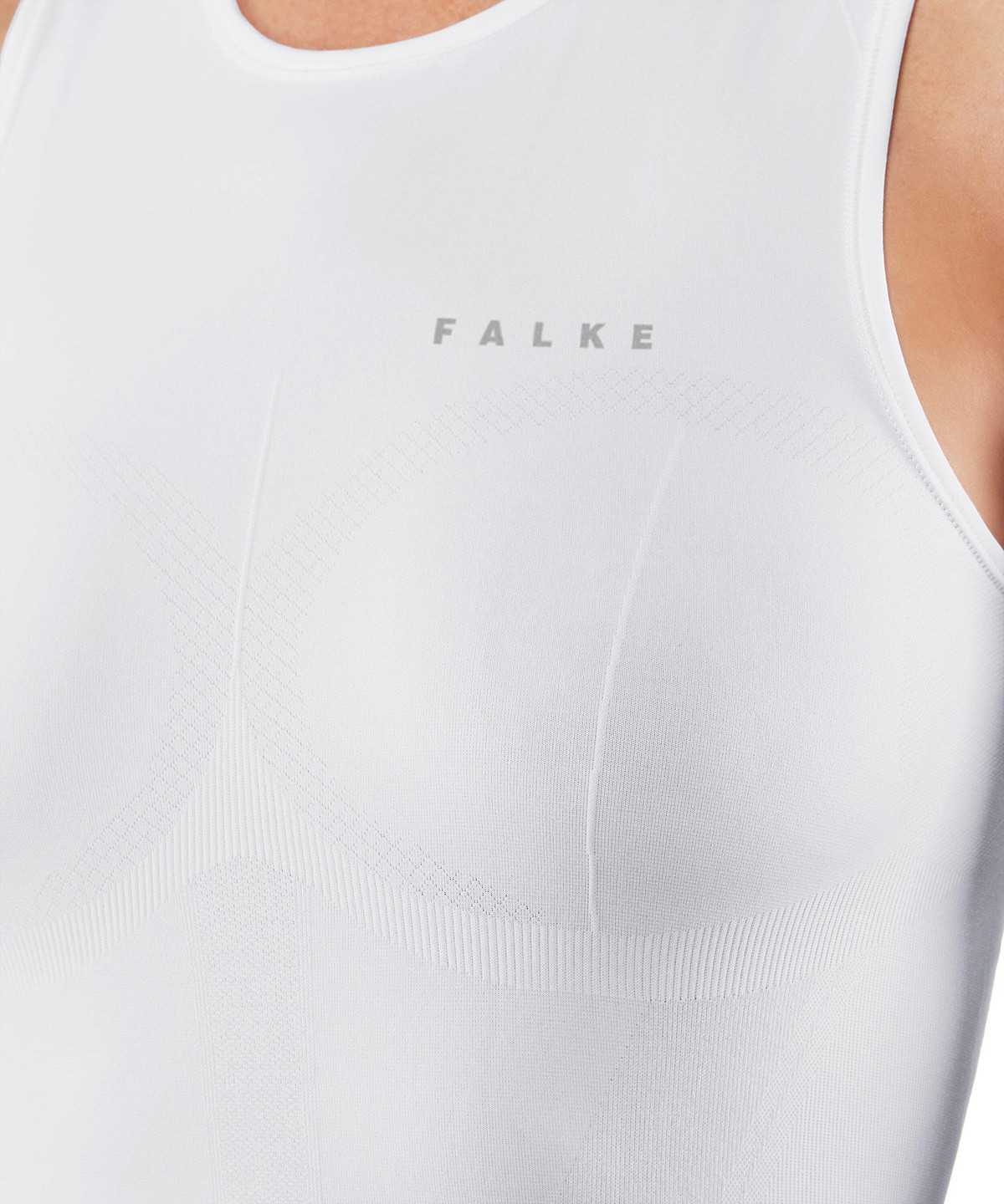 Koszula Z Krótkim Rękawem Falke Tanktop Warm Damskie Białe | FQSNLW-097