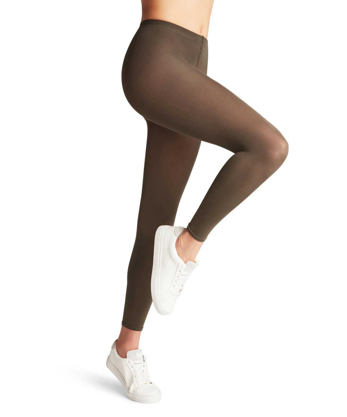 Legginsy Falke Cotton Touch Leggings Damskie Zielone | QXSPKL-562