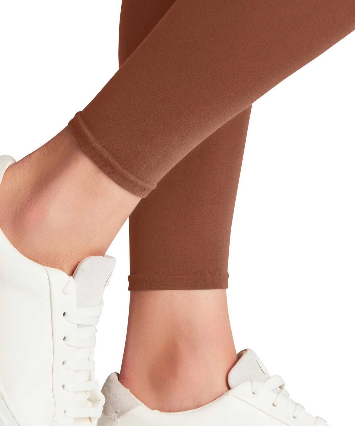 Legginsy Falke Cotton Touch Leggings Damskie Brązowe | GDXTOR-052