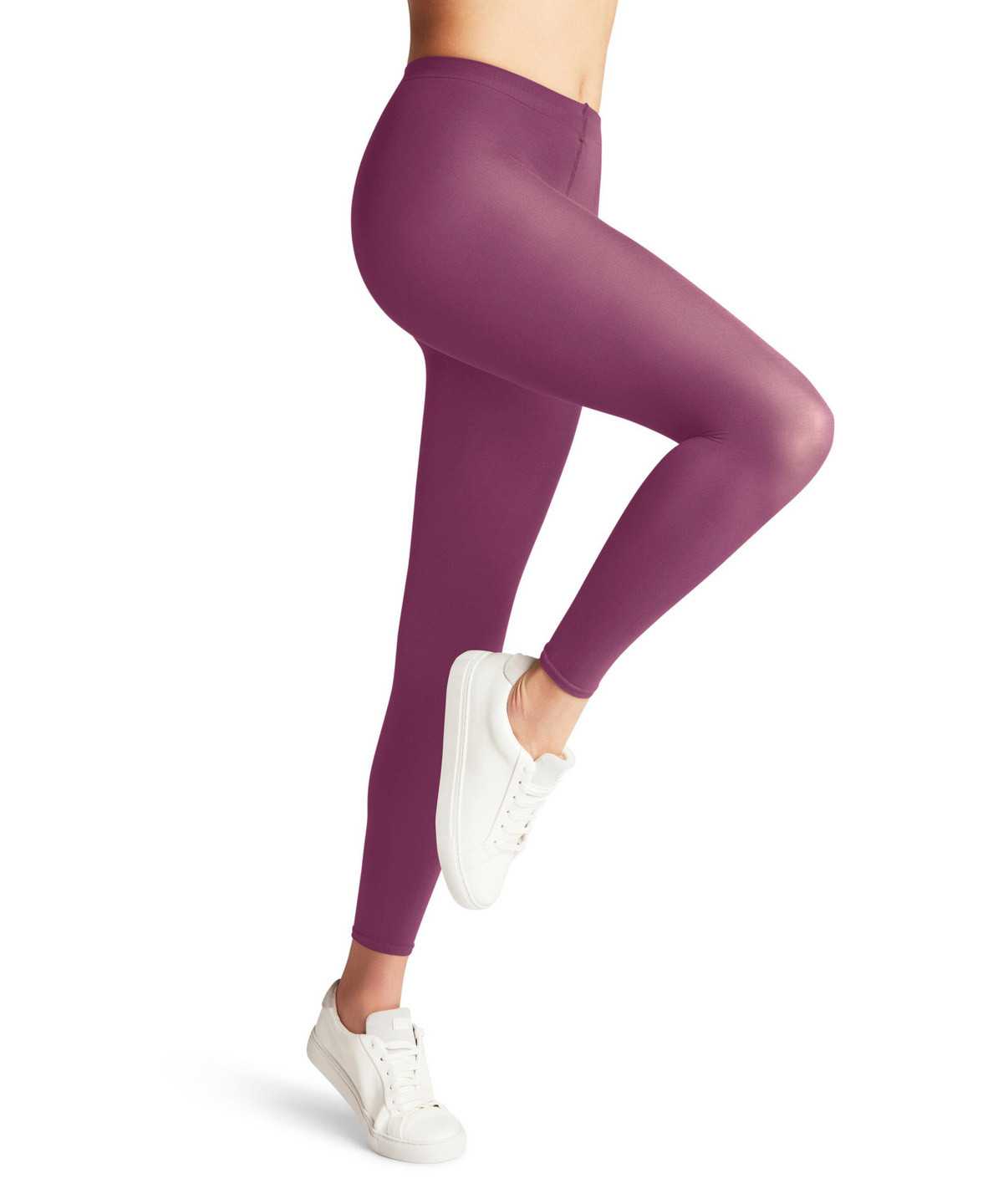 Legginsy Falke Cotton Touch Leggings Damskie Fioletowe | VJPZSH-395