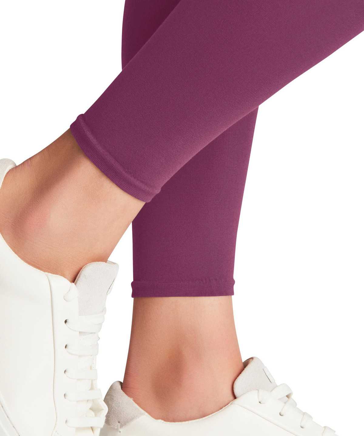 Legginsy Falke Cotton Touch Leggings Damskie Fioletowe | VJPZSH-395