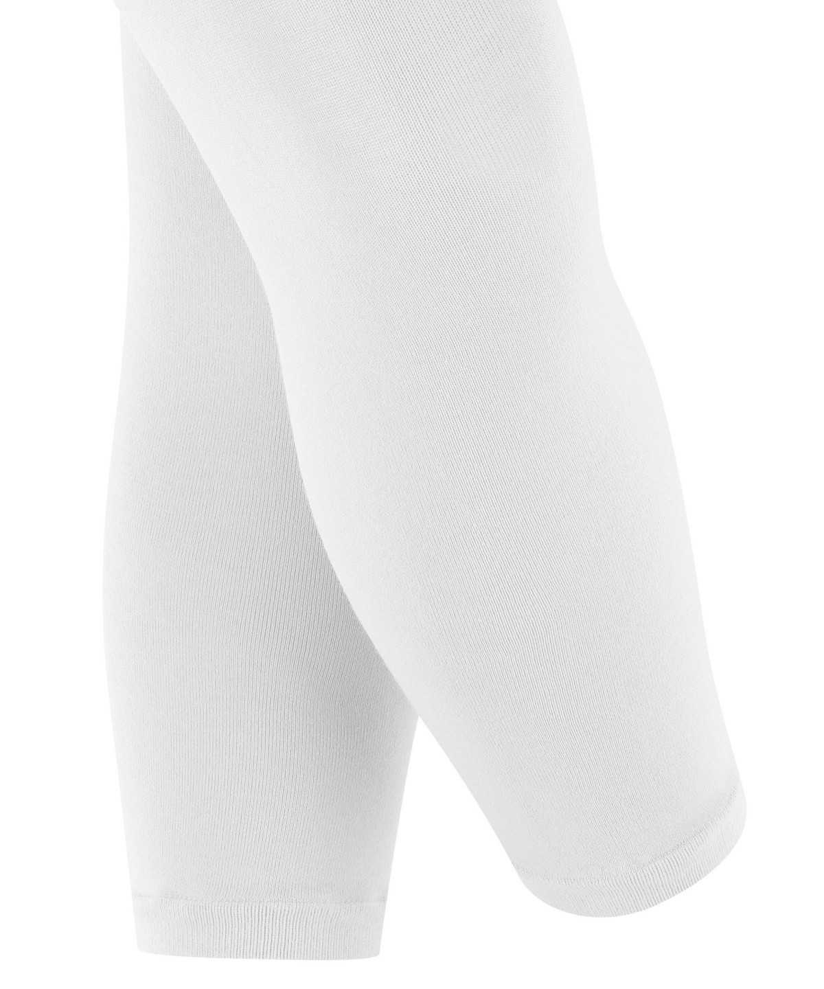 Legginsy Falke Cotton Touch Leggings Dziecięce Białe | IMXVYZ-174