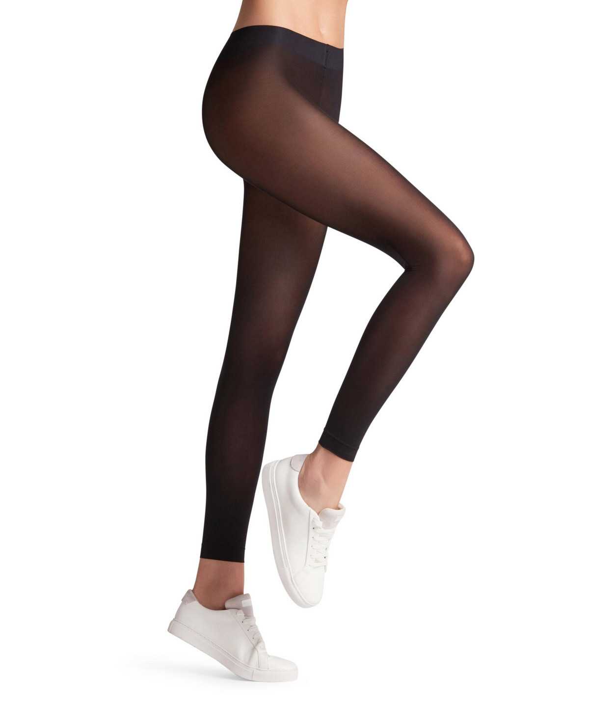 Legginsy Falke Matt Deluxe 30 DEN Leggings Damskie Czarne | RWAYGL-491