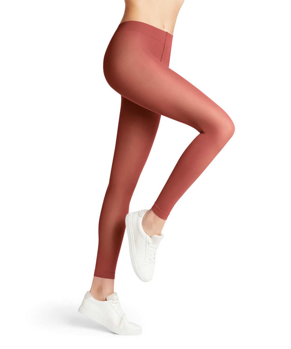 Legginsy Falke Pure Matt 50 DEN Leggings Damskie Czerwone | HBVOYM-043