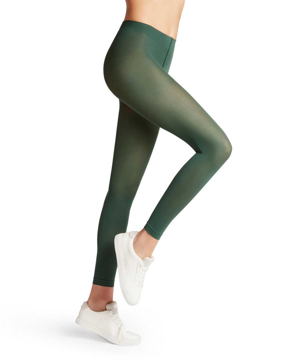 Legginsy Falke Pure Matt 50 DEN Leggings Damskie Zielone | BKMPWI-985