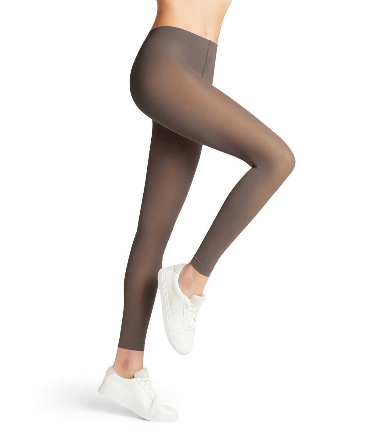 Legginsy Falke Pure Matt 50 DEN Leggings Damskie Brązowe | VHQDBO-107