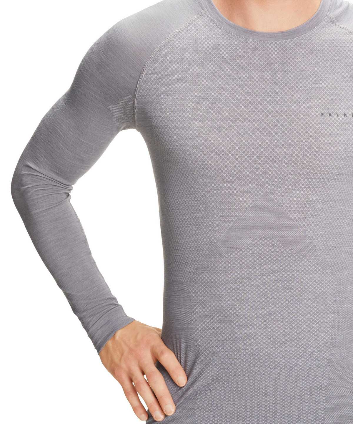 Long Sleeve T-Shirts Falke Long sleeve shirt Wool-Tech Light Męskie Szare | HOVGRW-952