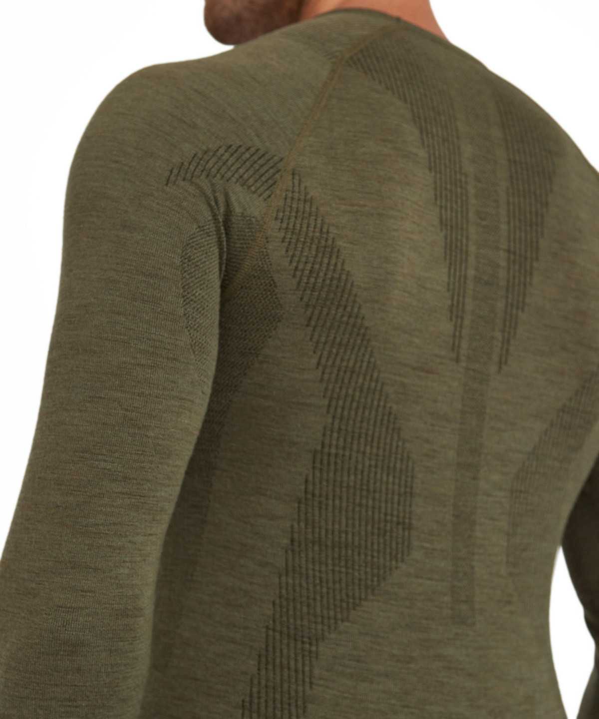 Long Sleeve T-Shirts Falke Long sleeve shirt Wool-Tech Męskie Zielone | WEGQOH-693