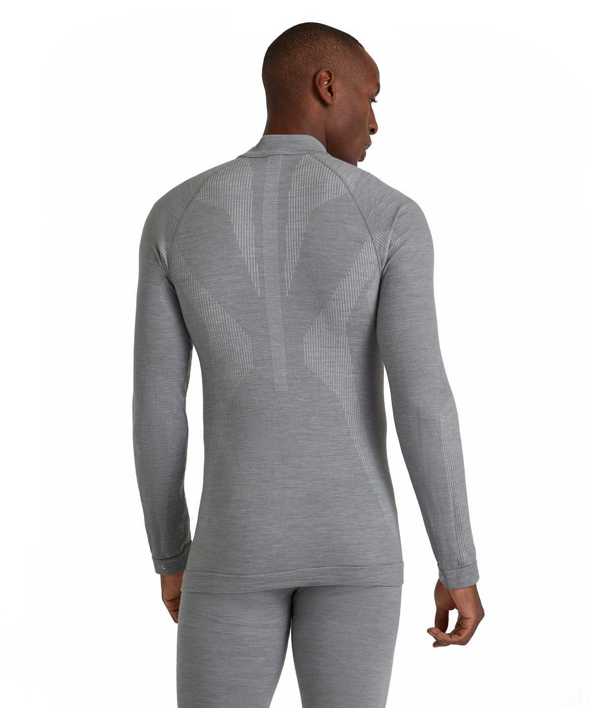 Long Sleeve T-Shirts Falke Long sleeve shirt Wool-Tech Męskie Szare | IJDREO-209