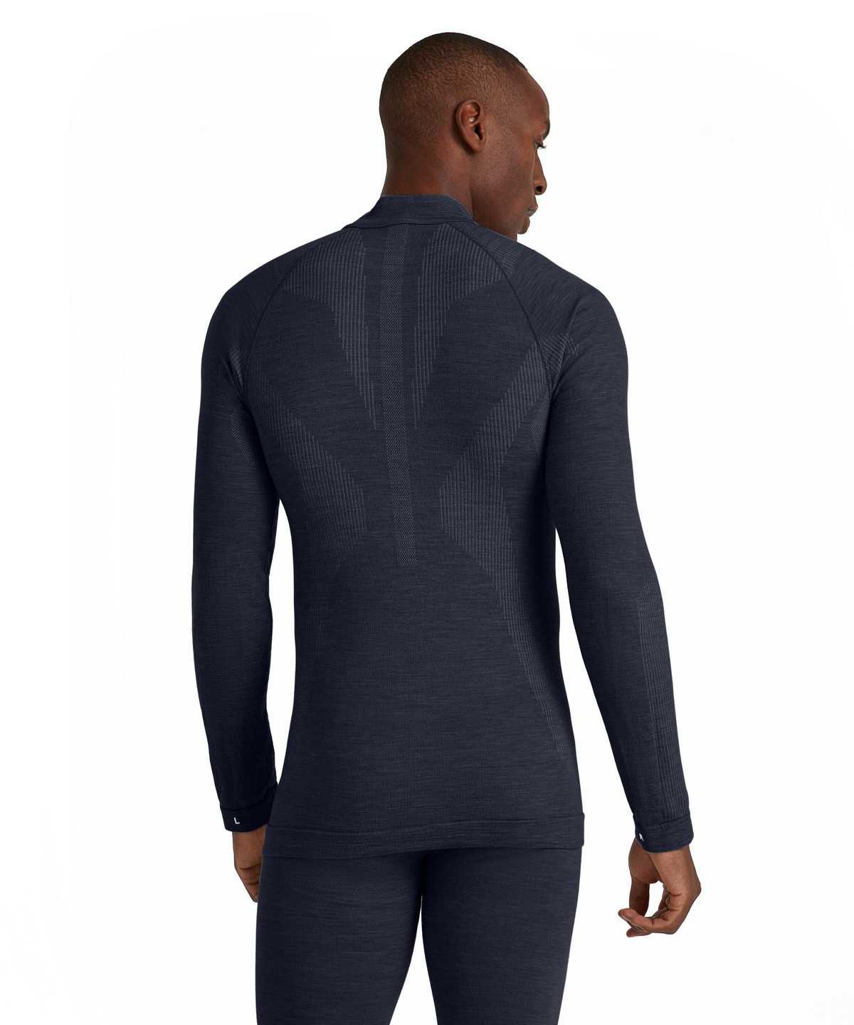 Long Sleeve T-Shirts Falke Long sleeve shirt Wool-Tech Męskie Niebieskie | FMWNPI-063