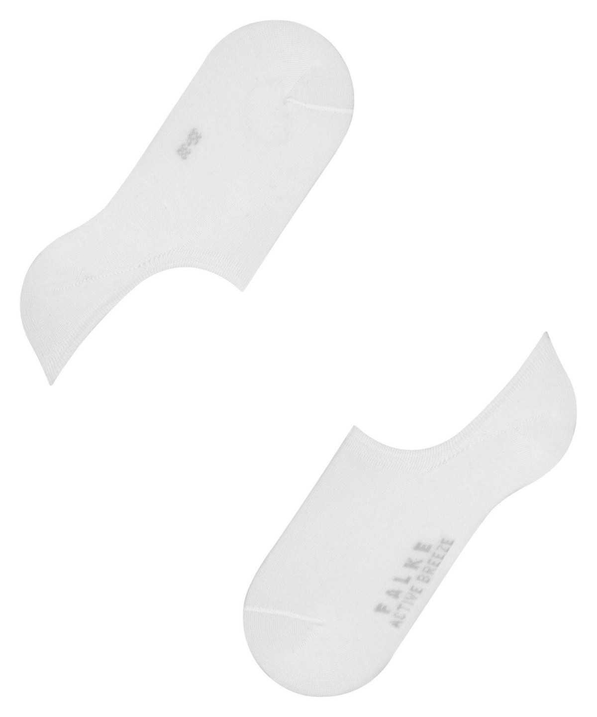 No Show Socks Falke Active Breeze Invisibles Damskie Białe | CGBPFM-537