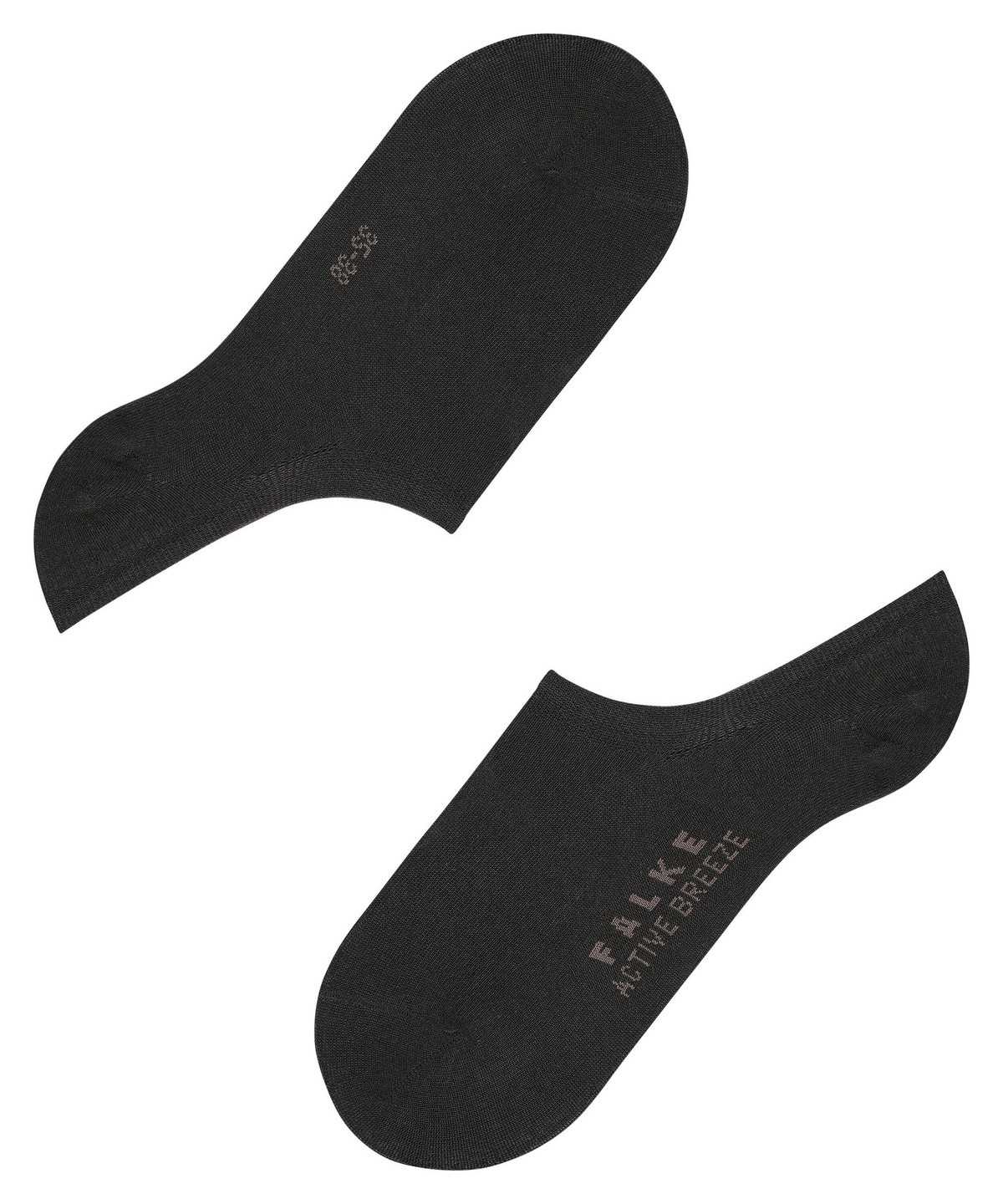 No Show Socks Falke Active Breeze Invisibles Damskie Czarne | IDQSMK-685