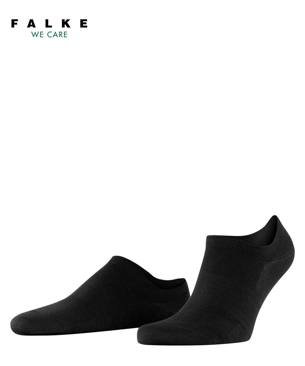 No Show Socks Falke ClimaWool Invisibles Męskie Czarne | AZIKRQ-180