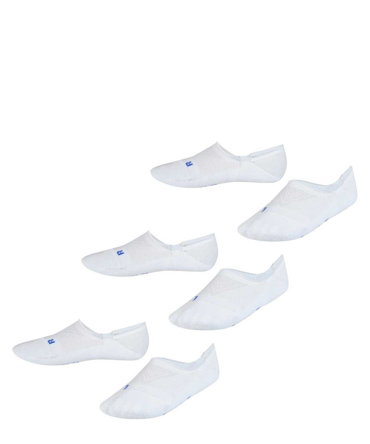 No Show Socks Falke Cool Kick 3-Pack Invisibles Dziecięce Białe | ANGLXC-260