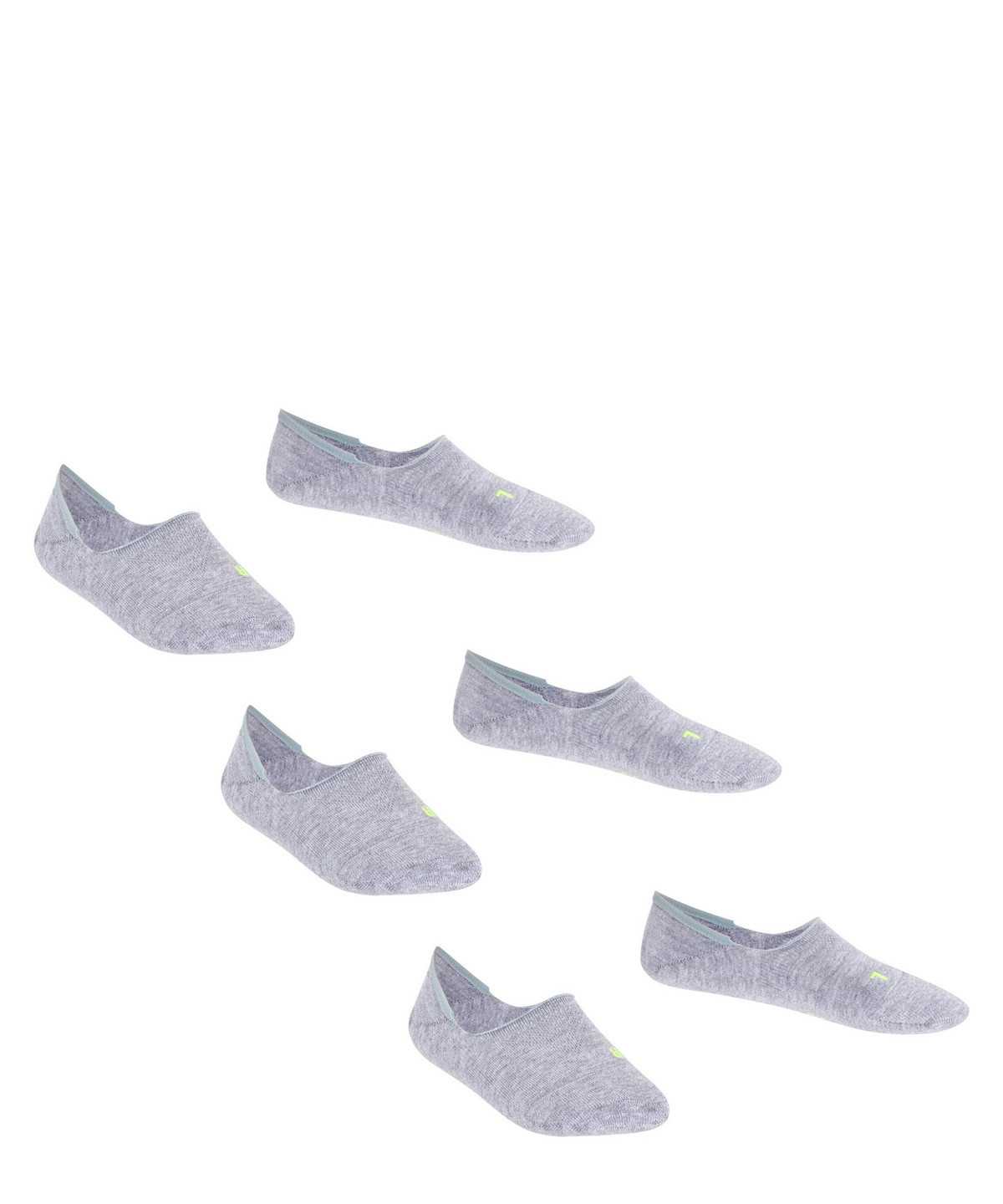 No Show Socks Falke Cool Kick 3-Pack Invisibles Dziecięce Szare | KSXJTE-210