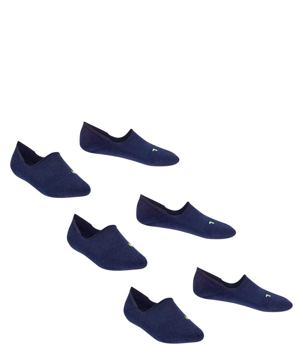 No Show Socks Falke Cool Kick 3-Pack Invisibles Dziecięce Niebieskie | HQSPAB-124