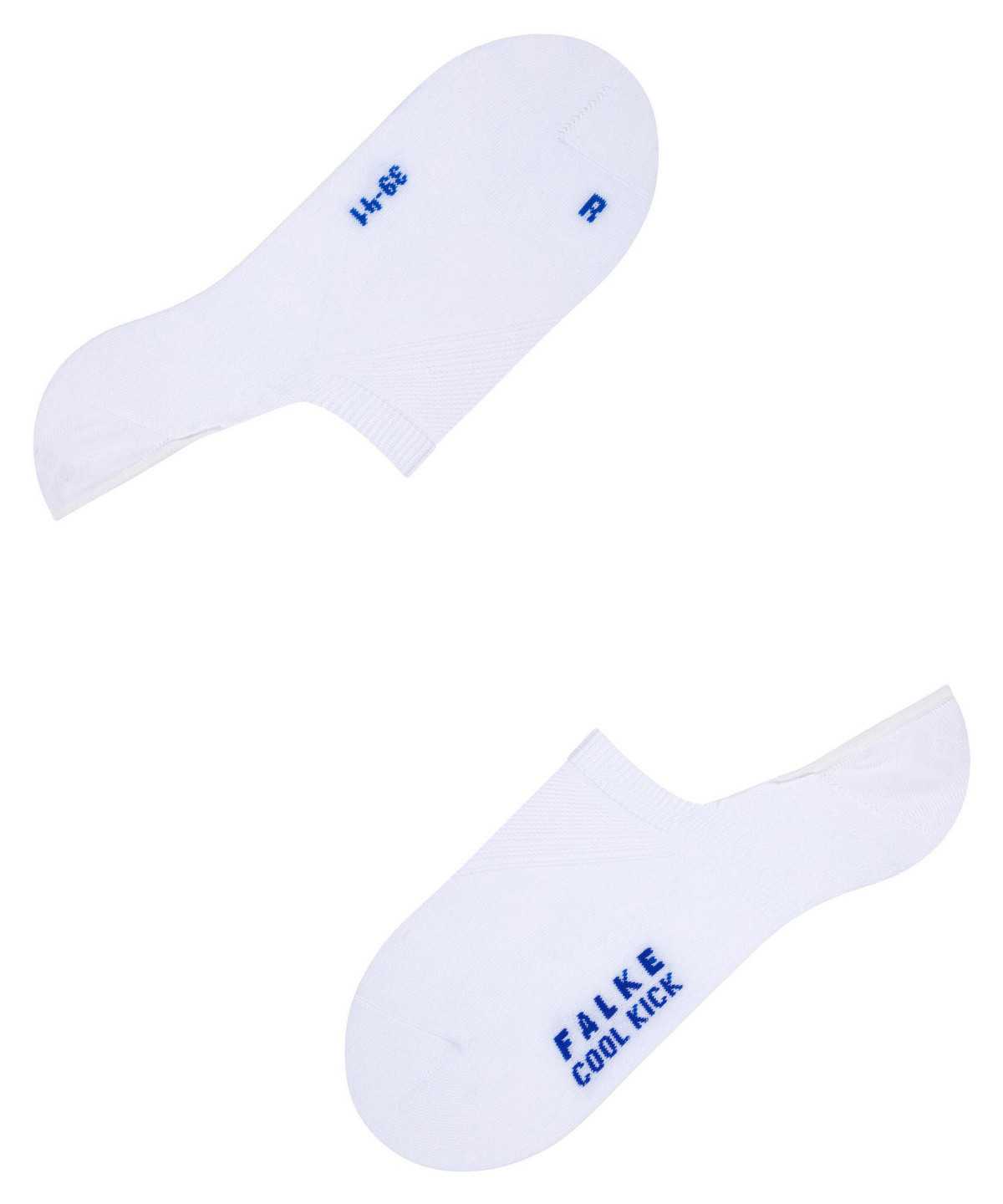 No Show Socks Falke Cool Kick Invisibles Damskie Białe | UFASVX-460