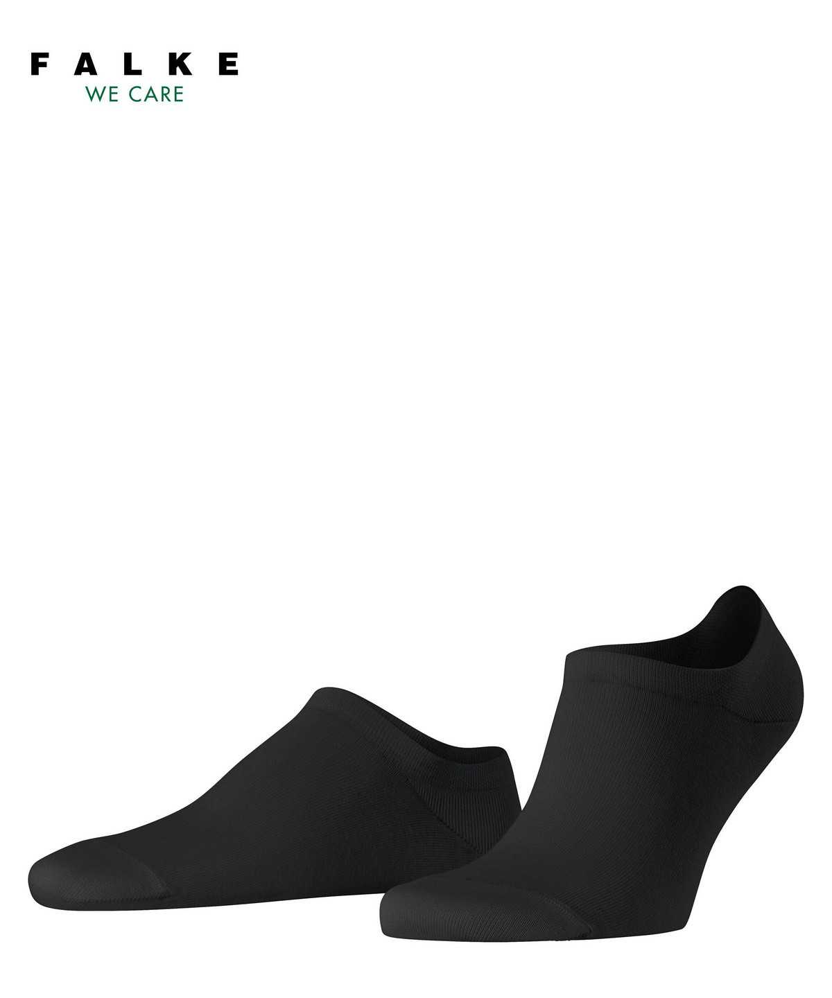 No Show Socks Falke Family Invisibles Męskie Czarne | OKMAQW-453