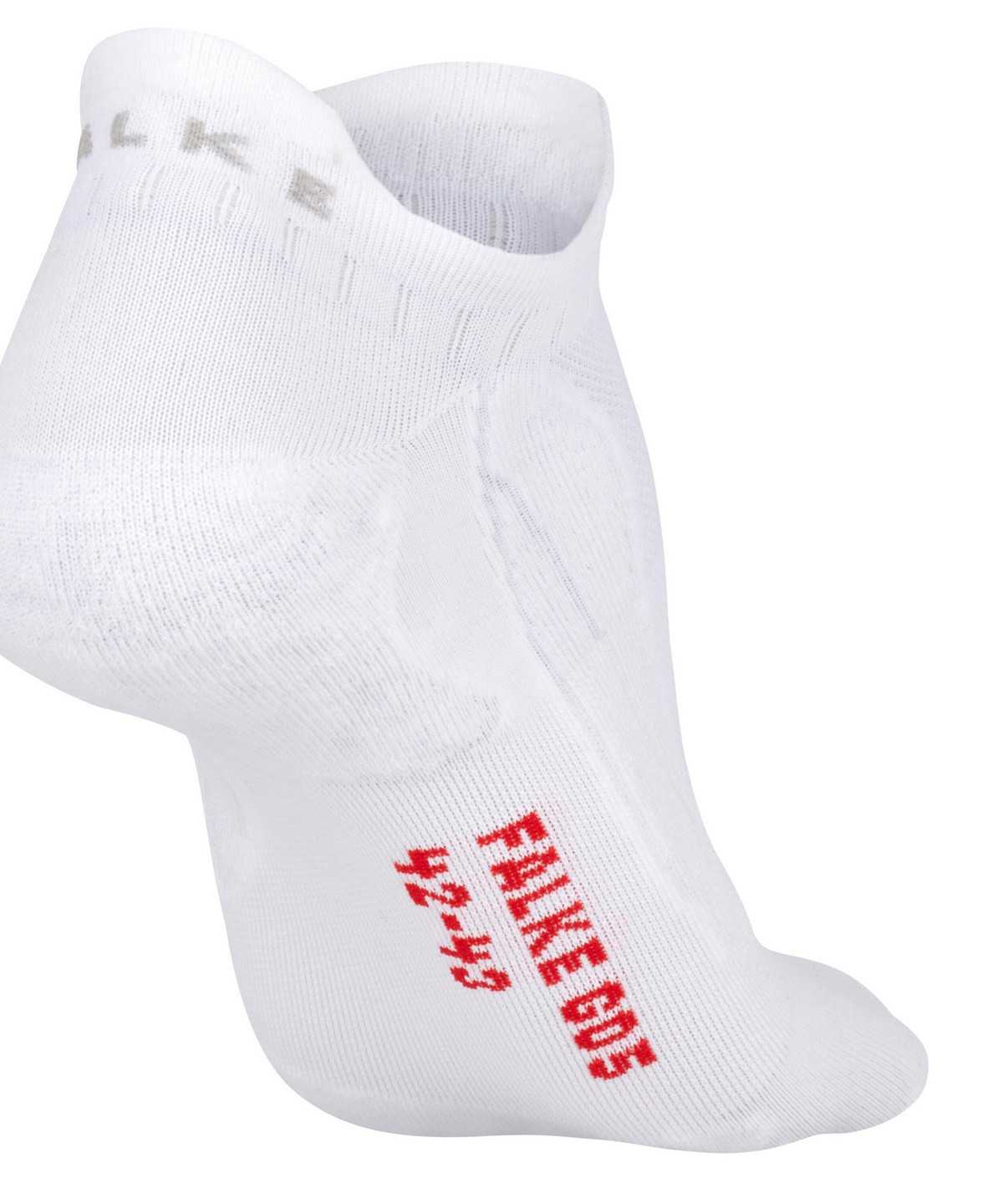 No Show Socks Falke GO5 Invisible Golf Invisibles Męskie Białe | NDBQEK-721