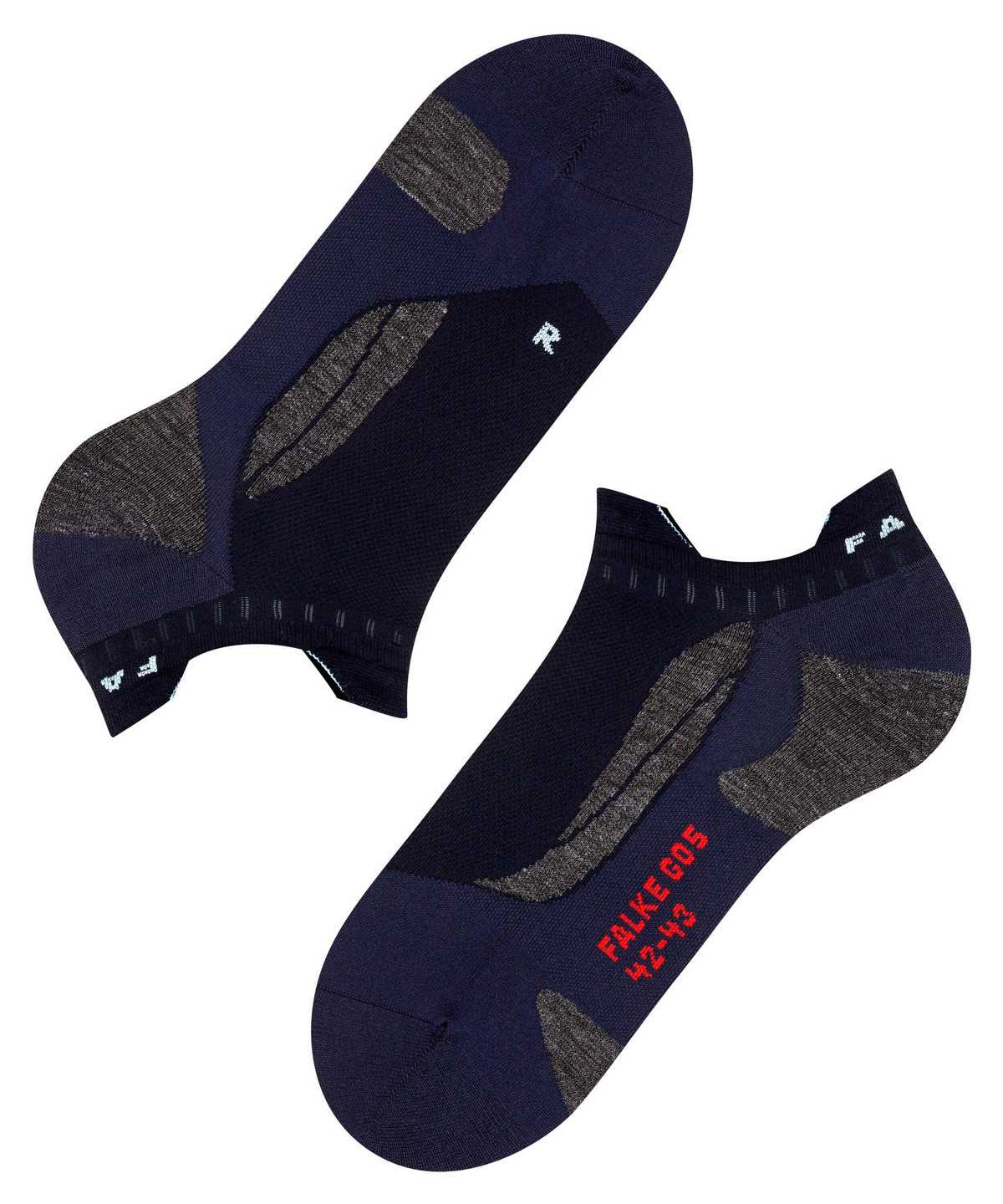 No Show Socks Falke GO5 Invisible Golf Invisibles Męskie Niebieskie | ITCAYF-204