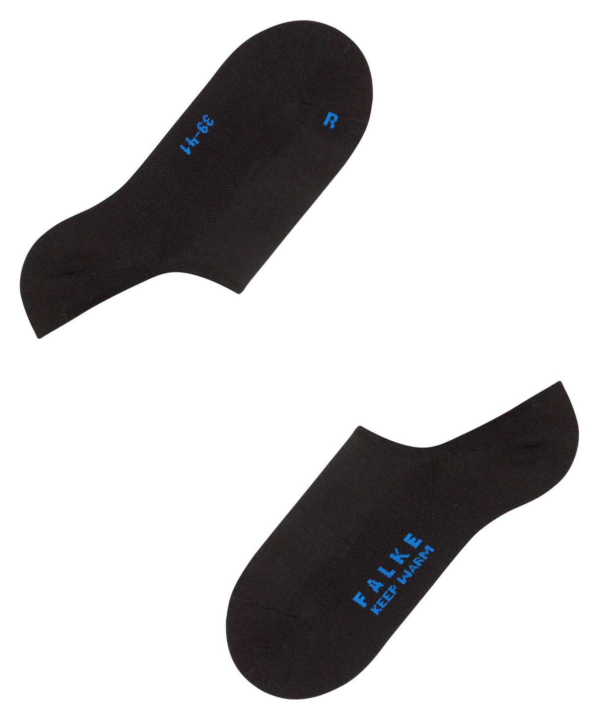 No Show Socks Falke Keep Warm Invisibles Damskie Czarne | HYUNGQ-874