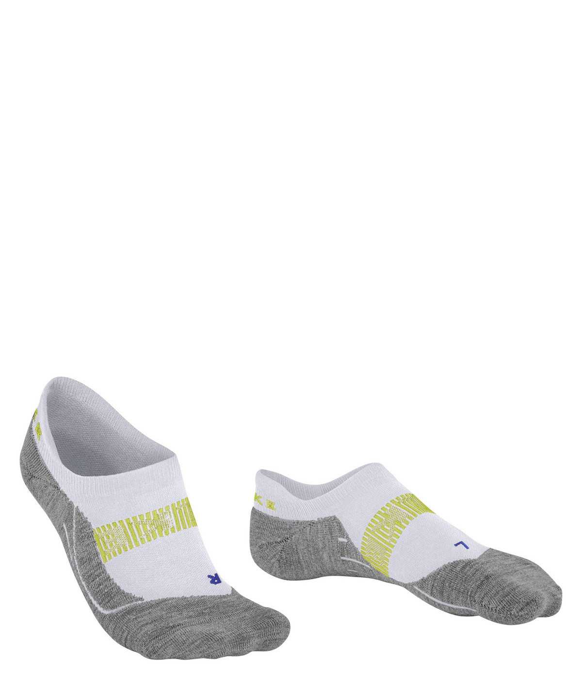 No Show Socks Falke RU4 Endurance Cool Invisible Running Invisibles Męskie Białe | BPSRMV-809