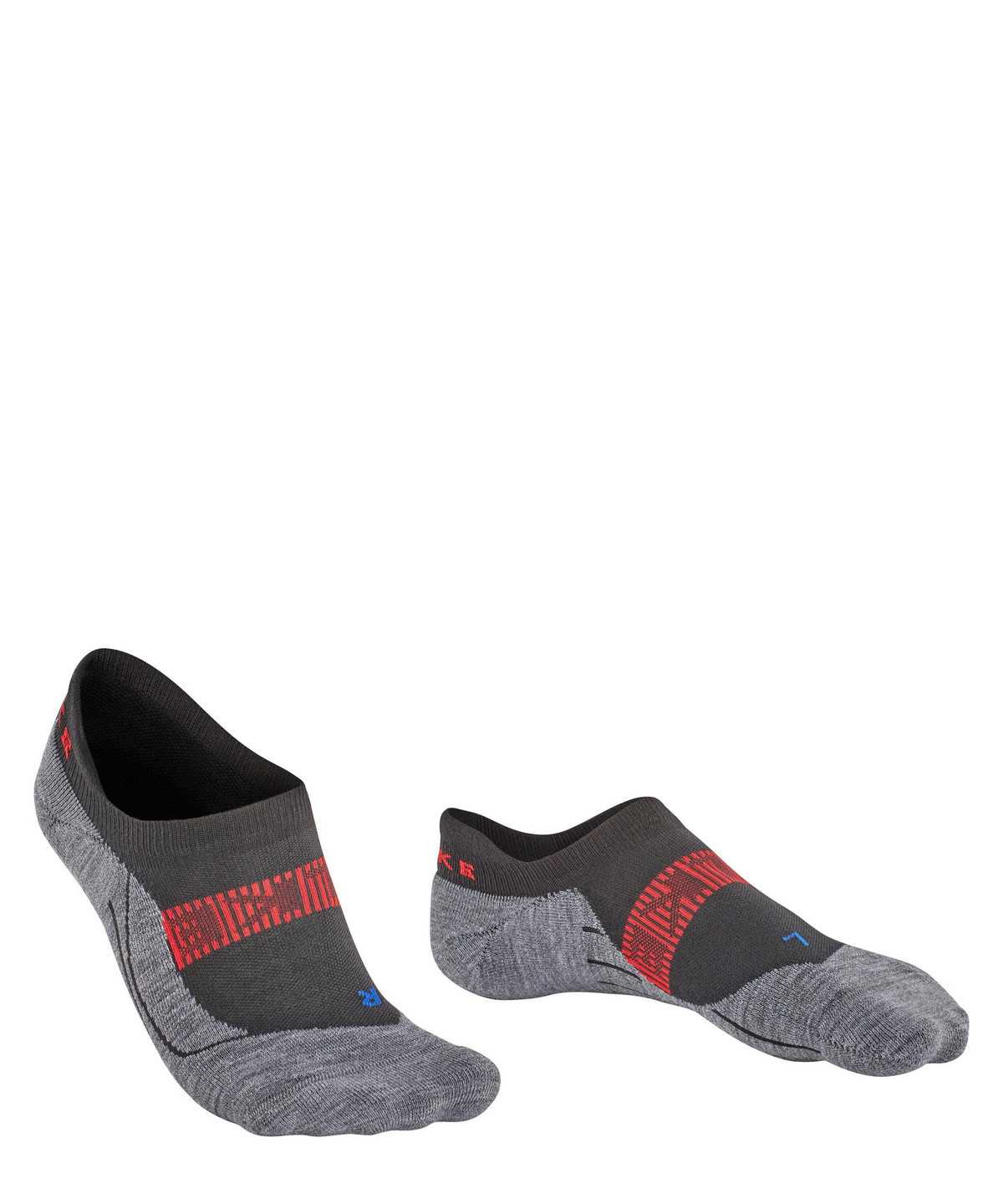 No Show Socks Falke RU4 Endurance Cool Invisible Running Invisibles Męskie Czarne | JQMOXN-830