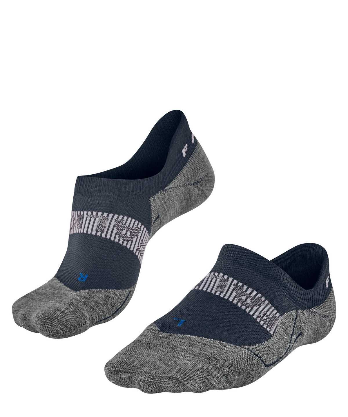 No Show Socks Falke RU4 Endurance Cool Invisible Running Invisibles Męskie Niebieskie | NSPDMI-937