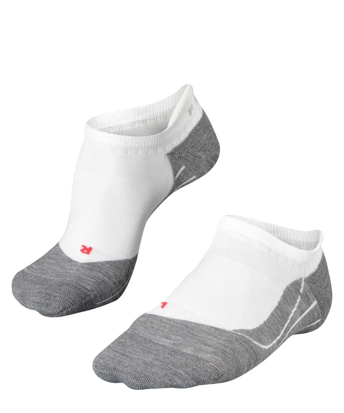 No Show Socks Falke RU4 Endurance Invisible Running Invisibles Męskie Białe | UAEDQL-293