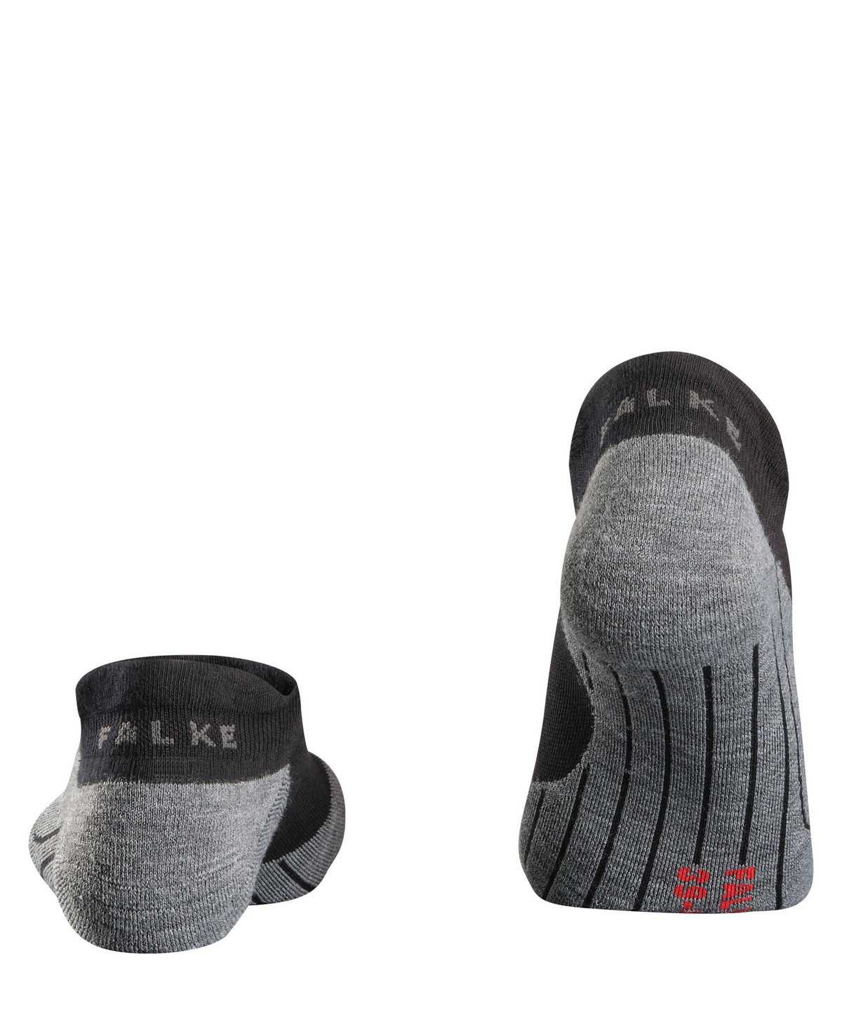 No Show Socks Falke RU4 Endurance Invisible Running Invisibles Męskie Czarne | YAGZNH-382