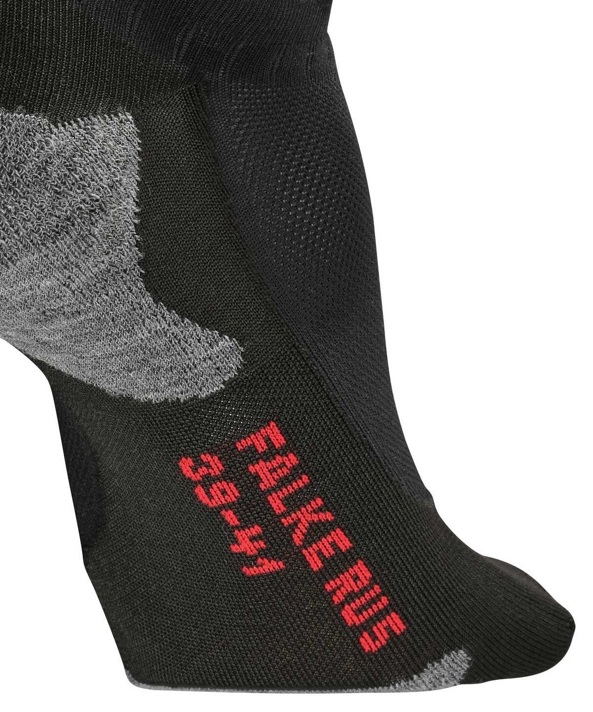 No Show Socks Falke RU5 Race Invisible Running Invisibles Męskie Czarne | EMTRNW-690